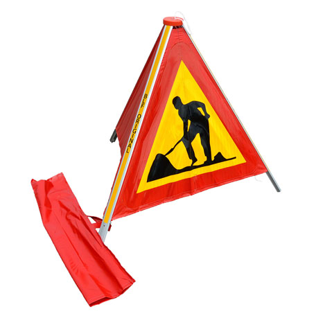 Varningsskyltar | Varningstält för vägarbete med väska