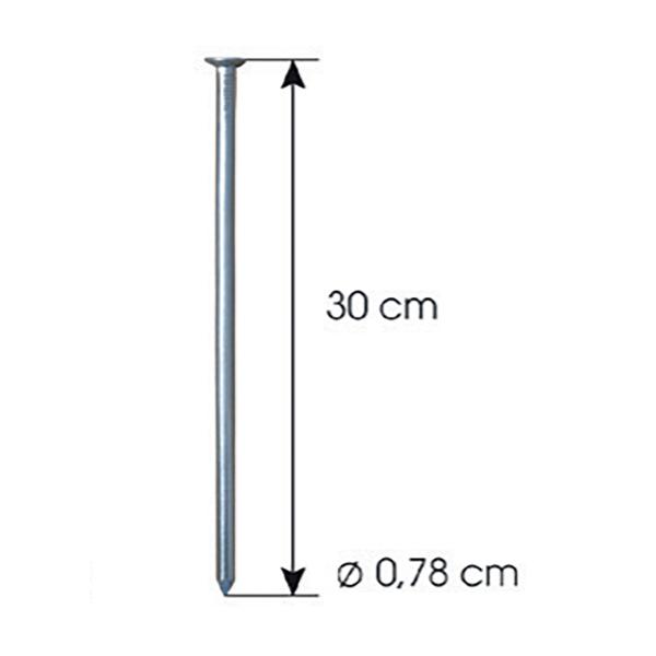 Rabattkanter & Trädringar | GardenEdge Ankarspik Galv 0,8x30cm