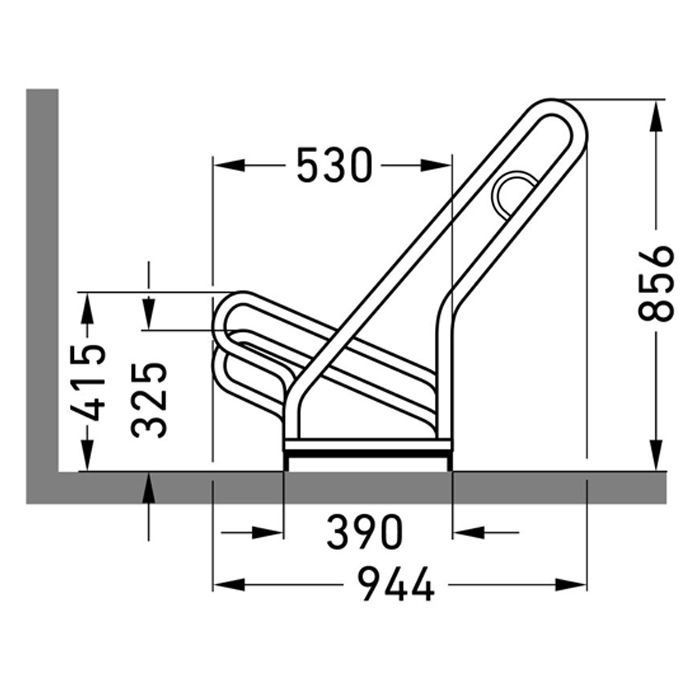 Cykelställ | Cykelställ 2500 - 35 cm mellanrum