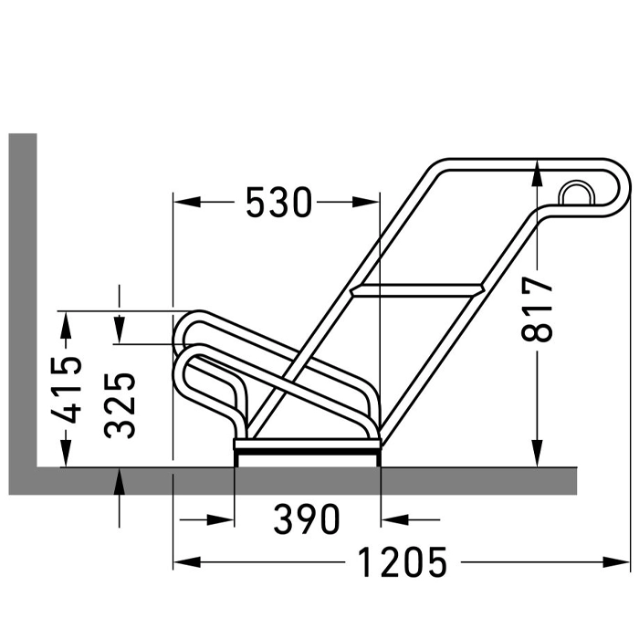 Cykelställ | Cykelställ 2600 - 35 cm mellanrum